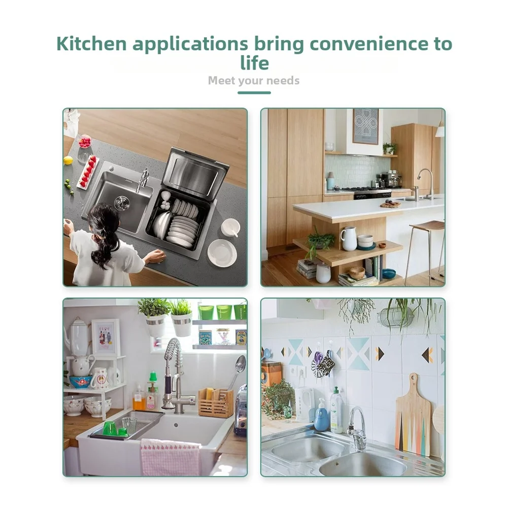 النمط الأوروبي المطبخ سحب رأس رشاش مع فقاعة وأوضاع المطر وظائف ABS كروم صنبور فوهة أدوات المطبخ المنزلية