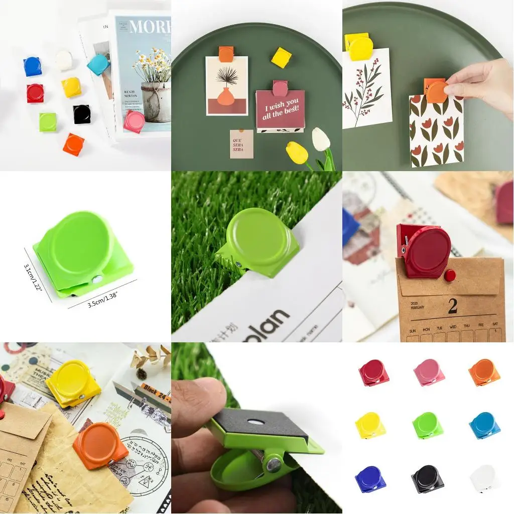Colorful Metal Clips for Ideal for Classroom Whiteboard Home Refrigerat