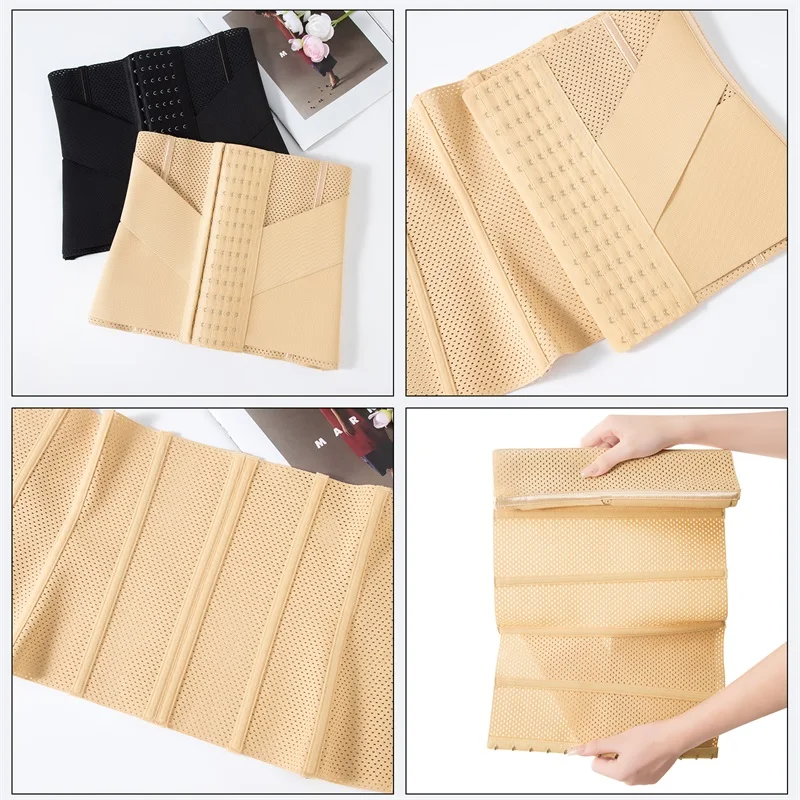 MISTHIN على شكل حرف V مدرب خصر مشد تنفس شبكة المرأة للتنحيف حزام الثدي رفع مدرب خصر تجريب امرأة ملابس داخلية #6