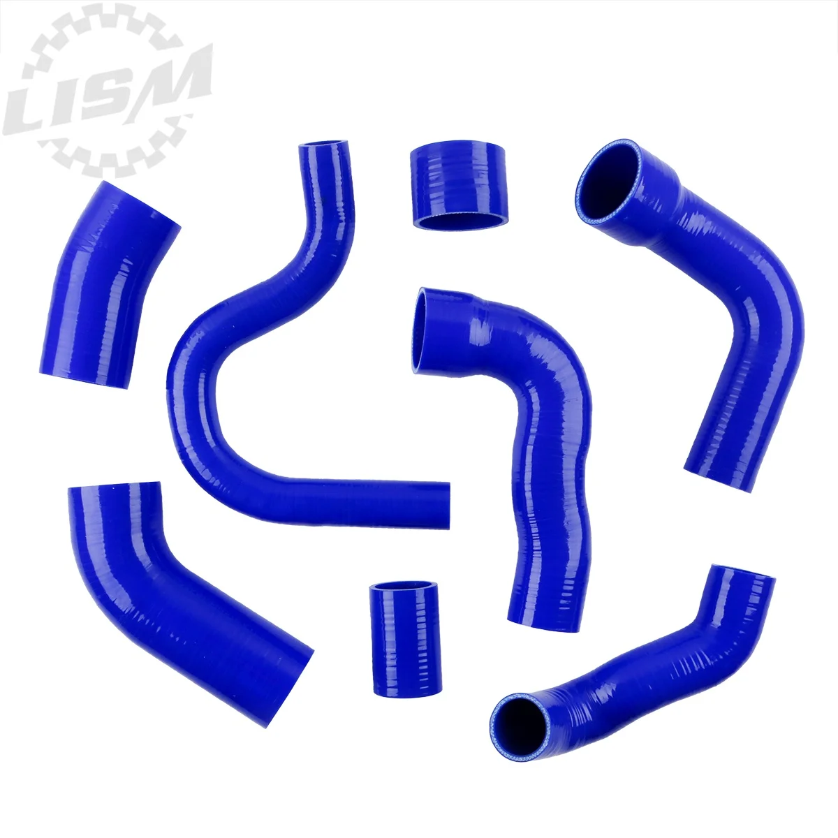 8PCS For Ford Focus RS MK2 2.5 2009 2010 2011 Uprated Boost and Induction Tube 4PLY Silicone Hose Kit Pipe Replacement Auto Part