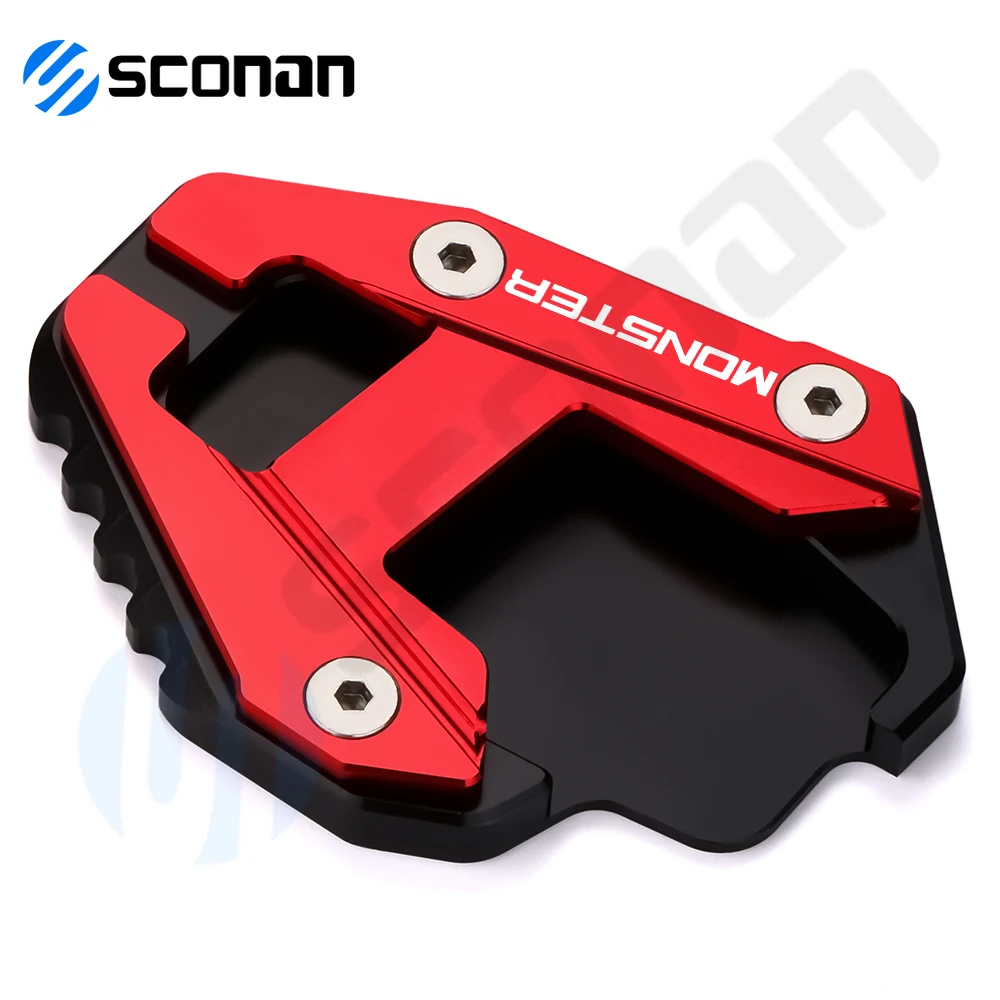 Per Ducati Monster 797 821 821 Dark Stealth 937 937 SP Moto Piede Cavalletto Cavalletto Laterale Ingrandire Piastra di Estensione Accessori