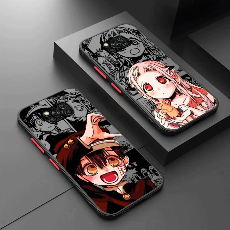 

T-Toilet Bound H-Hanako Kun Cute Cool Frosted Translucent For Xiaomi Mi Poco X5 X4 X3 M6 M5S M5 M4 M3 F5 F4 F3 GT Pro 5G Matte