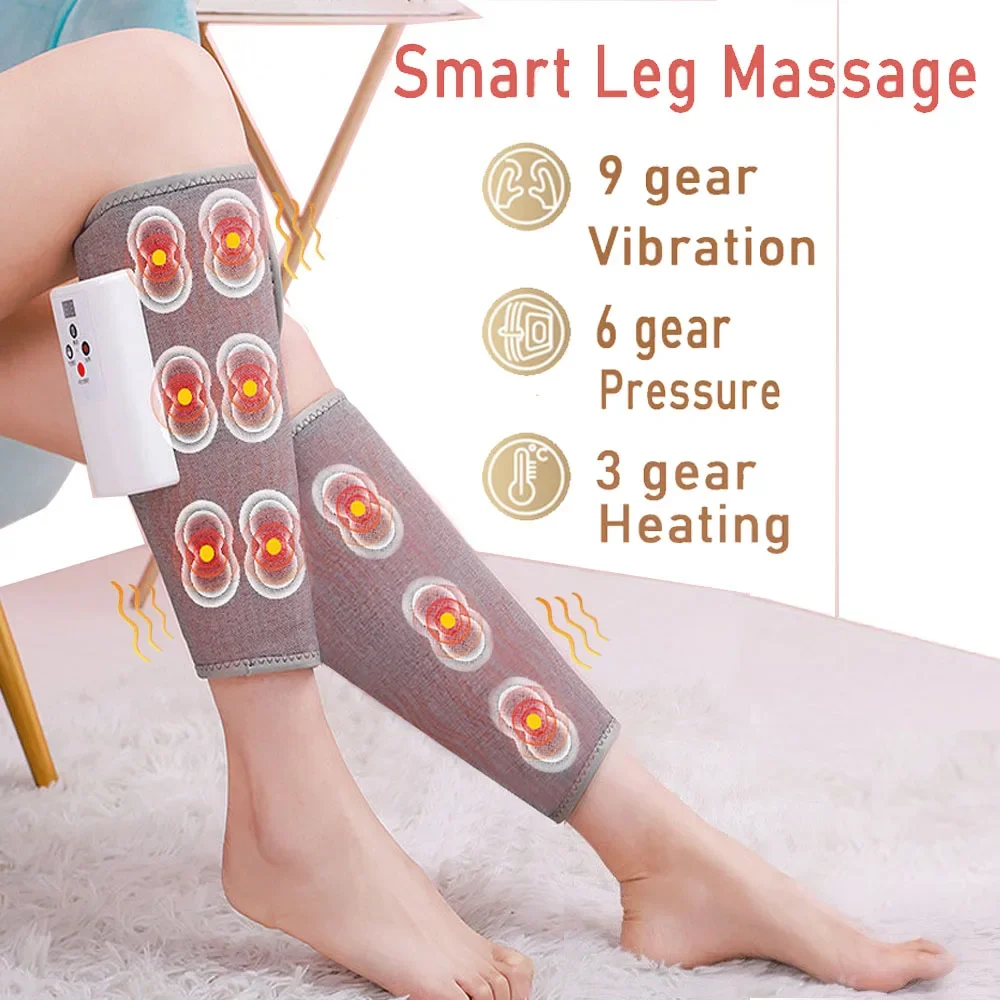 Vibrating Leg Massager Hot Compress Professional Pressure Therapy Foot Massage Air Compresses Muscles To Relieve Pain