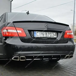 For Mercedes W212 E63 Style Rear Spoiler Wing E-Class E200 E250 E300 E400 E500 Saloon Rear Trunk Spoiler Caps 2009-2016 Bodykits