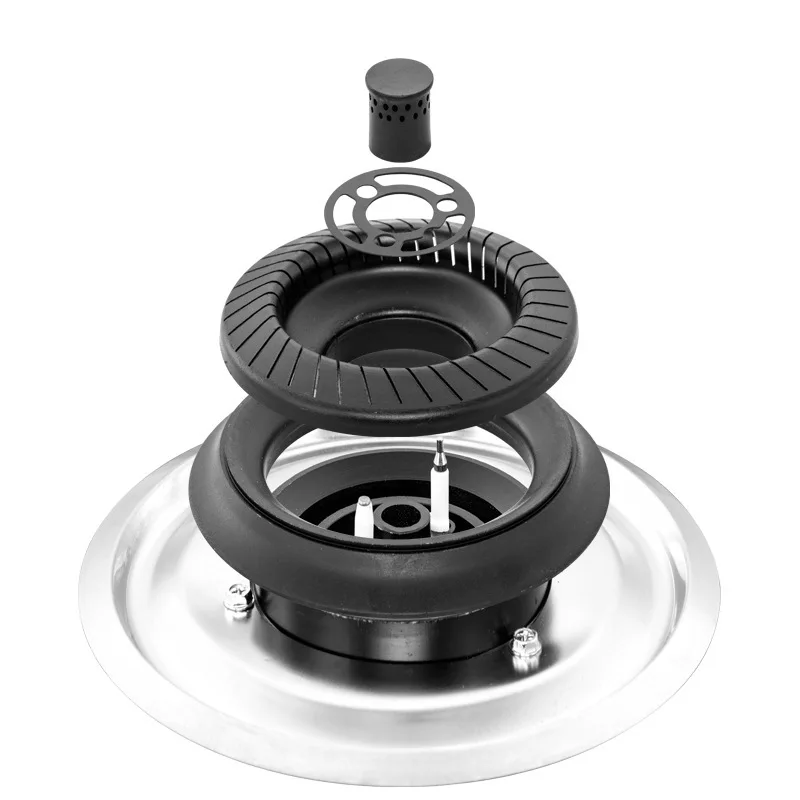 Explosion-Proof Gas Stove - Double Burner Toughened Glass Cooktop, Built-in Household Kitchen Stove with Safety Features