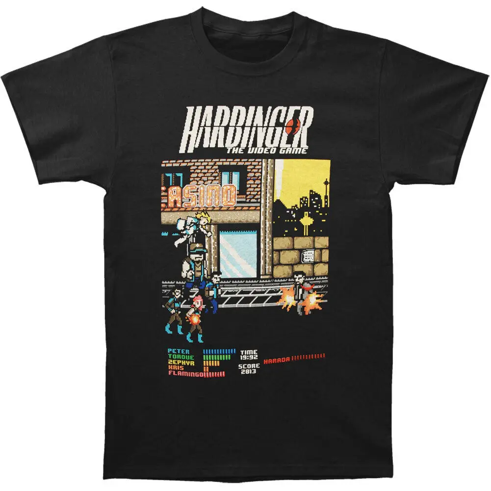 Harbinger Men'S 8 Bit Slim Fit T Shirt Large Black