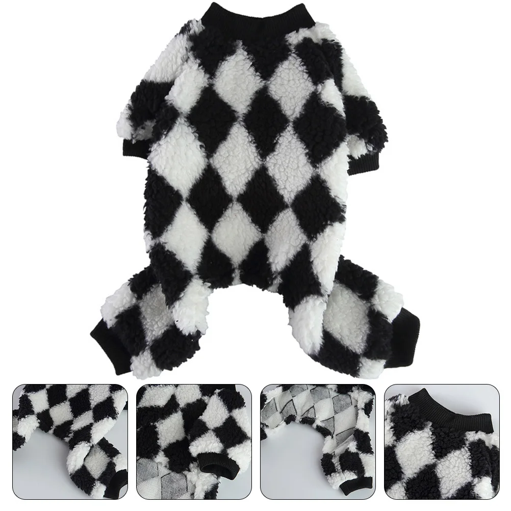 

Dog Footed Clothes Portable Flannel Puppy Pajamas Comfortable Puppy Costume Decorative Dog Clothes Suitable for Photoshoot