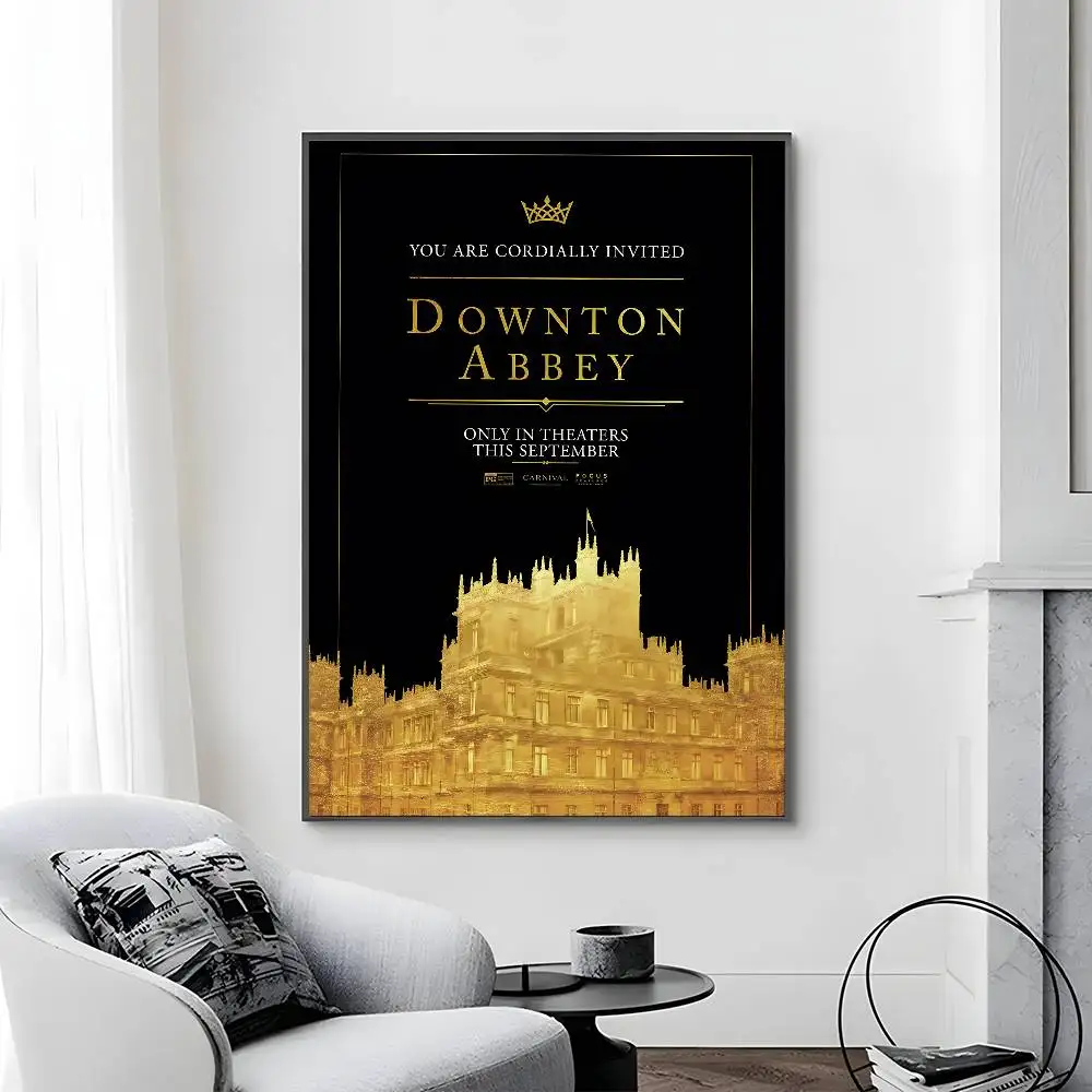 الدراما التاريخية التلفزيون D-Downton Abbey المشارك قماش اللوحة المشارك مع المطبوعات غرفة نوم المنزل غرفة المعيشة الديكور هدية