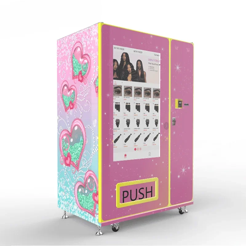 lash hair beauty vending machine with 49 inch touch screen