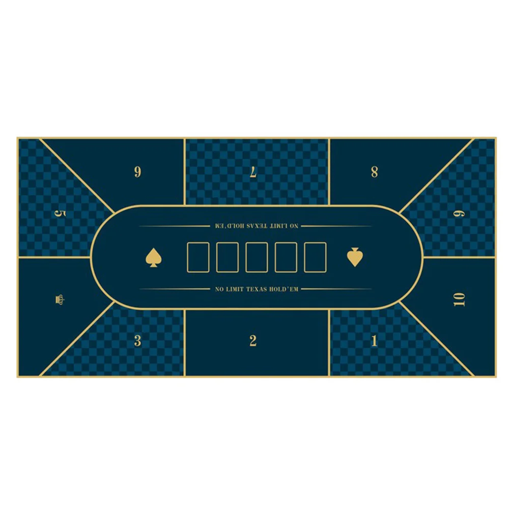 

Multiple Sizes Casino Texas Hold'em Table Mats Rubber Texas Poker Thick Anti Slip Tablecloth Poker Mats Home Board Game Mats