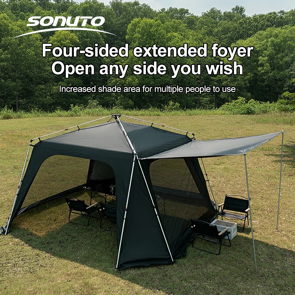 Sonuto Octagonal Instant Cabin - Outdoor Camping Automatic Quick Opening Tent 评论和价格