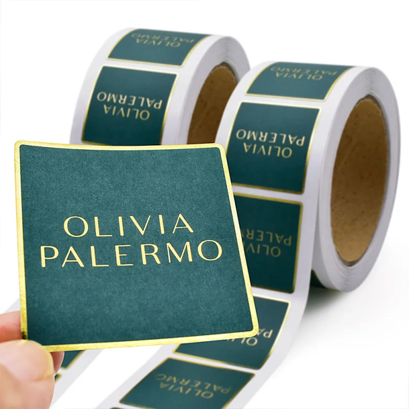 

20 0 pieces.Custom.Custom Foil Private Luxury Logo Bar Labels Essential Oil Bottle Waterproof Vinyl Label Roll