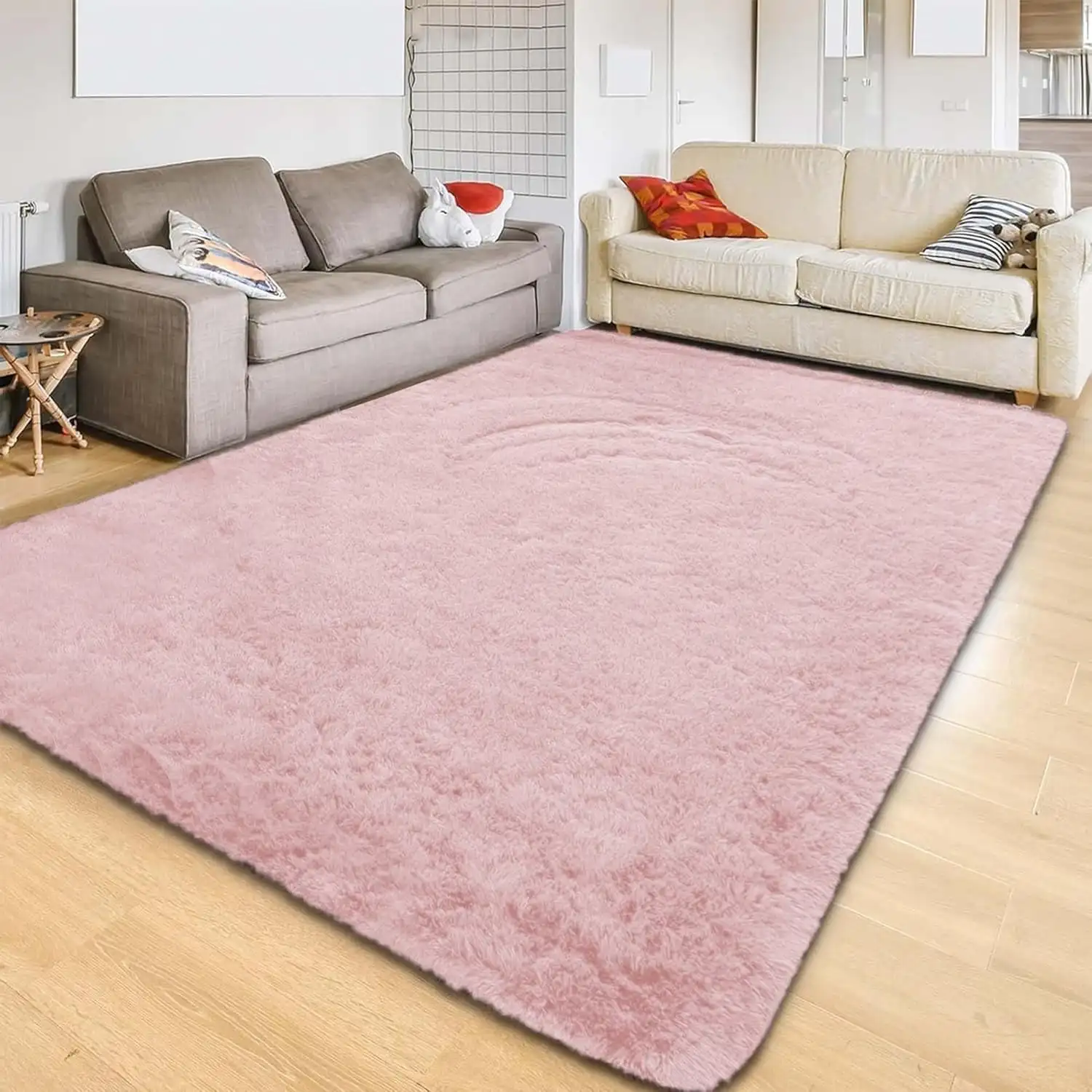 

Fluffy Soft Area Rug for Living Room Bedroom Nursery, Shaggy Carpet with Memory Foam, Non-Slip Washable Floor Mat