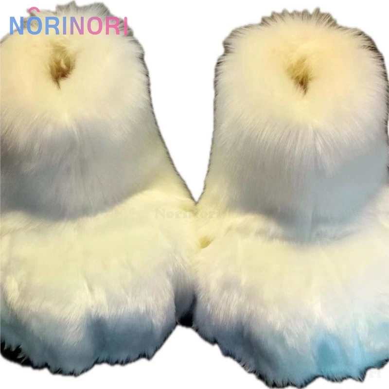 Fursuit Cosplay Paw Shoes Kigurumi Boots 35-45 Accessories Furry Kig Cosplay Cat Boots Cute Fluffy Animal Manga Party Wearable