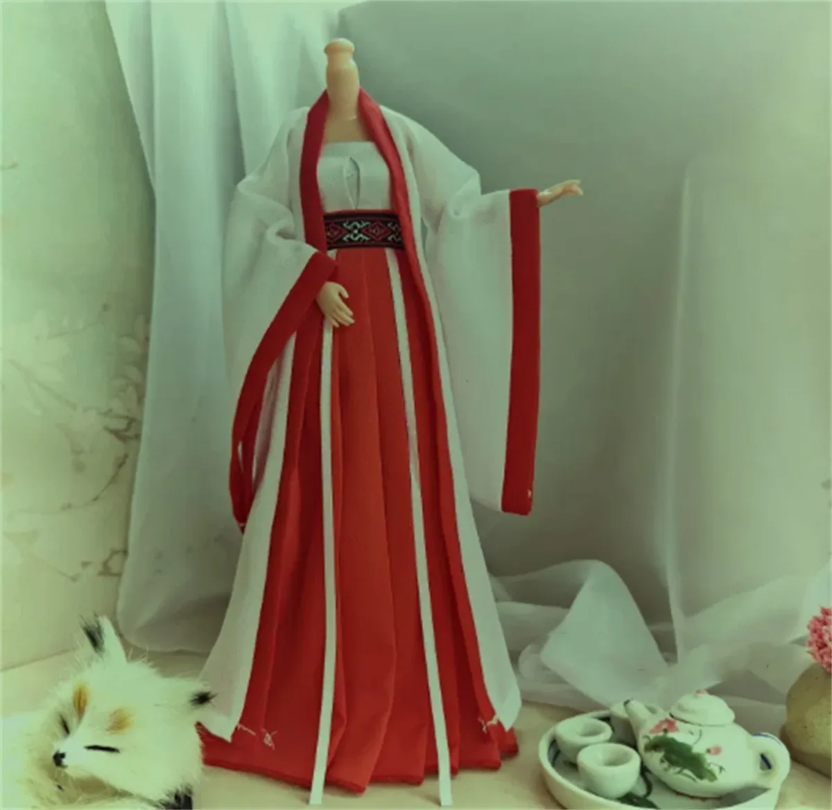 

1/6 Dress Chinese Ancient Suit Hanfu Tradition Hanfu Robe Costume Customize Dress for 12inch Action Figure Model Toy