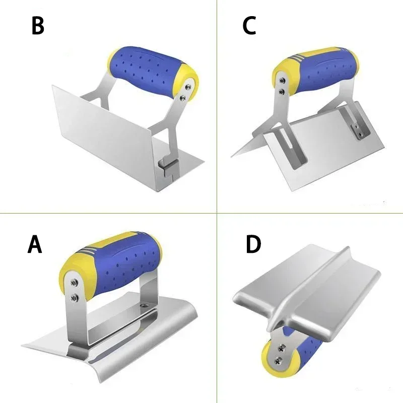 Worker Edger Plaster Stucco Tiling Tool Groover Tools Set Cement Hand Tool Concrete Hand Steel Stainless Steel Mud Touching Tool