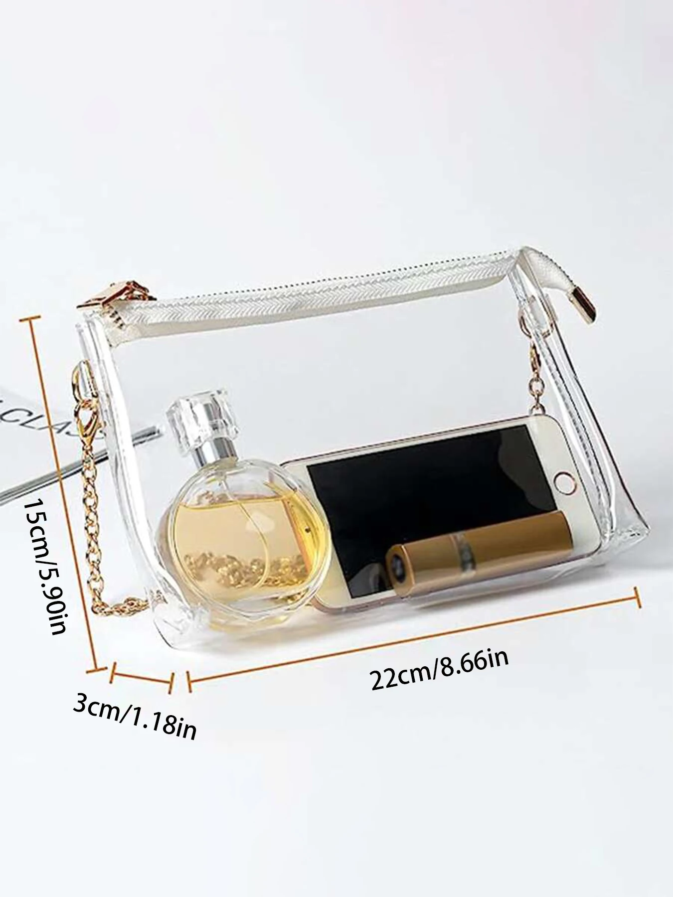 Clear crossbody bag Clear Purse Stadium Certified for sports concerts PROM parties