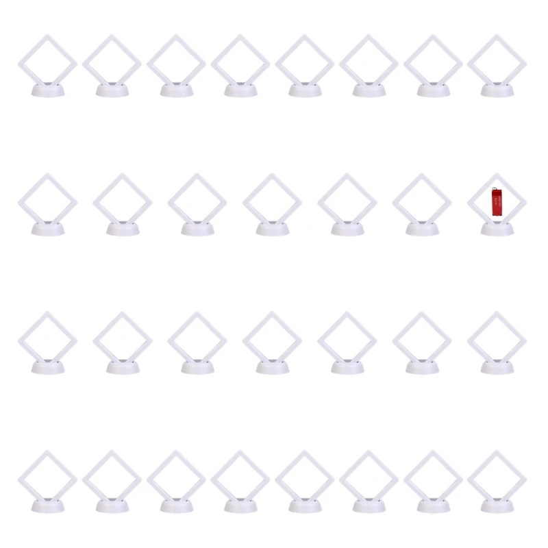  Pack of 30 Gift Jewelry Organizers Clear Cover for Necklaces Earrings