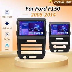 Autoradio Android avec Navigation GPS, Lecteur Stéréo, 2 Din, Limitation d'Écran, Unité Principale pour Ford F150, P415, Raptor, 2008-2014