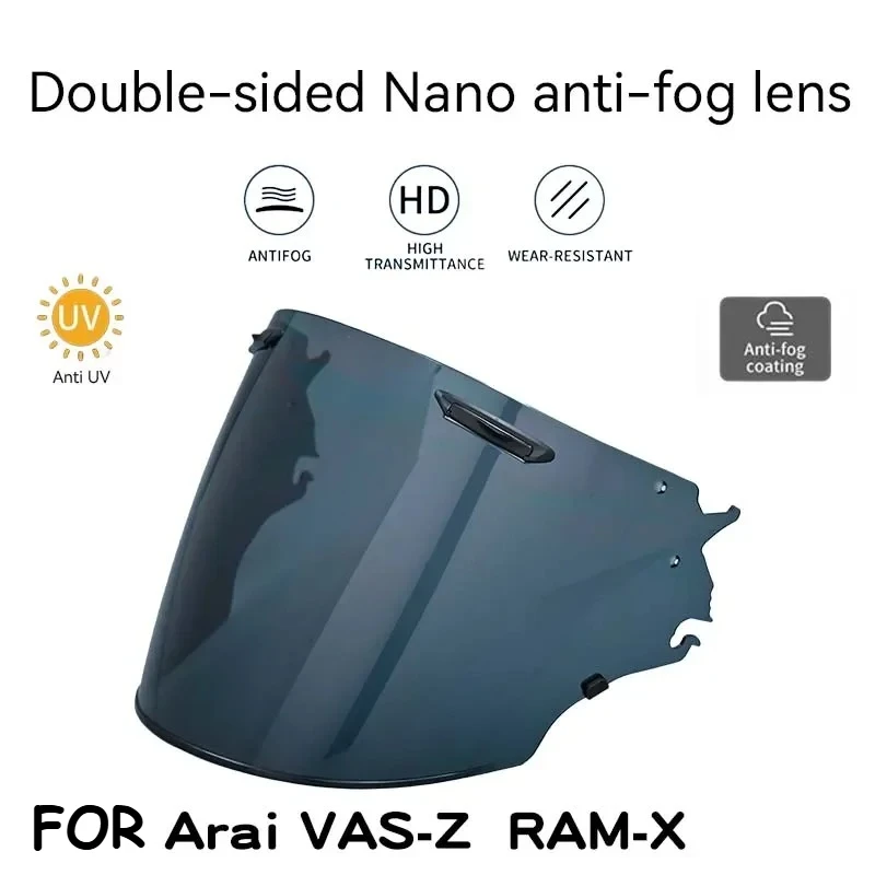 

Winter Visor for Arai VAS-Z RAM-X VZ-RAM VZ SZ R VAS SZ-R EVO Motorcycle Double-sided Nano Anti-fog UV Lens Shield Motorbike