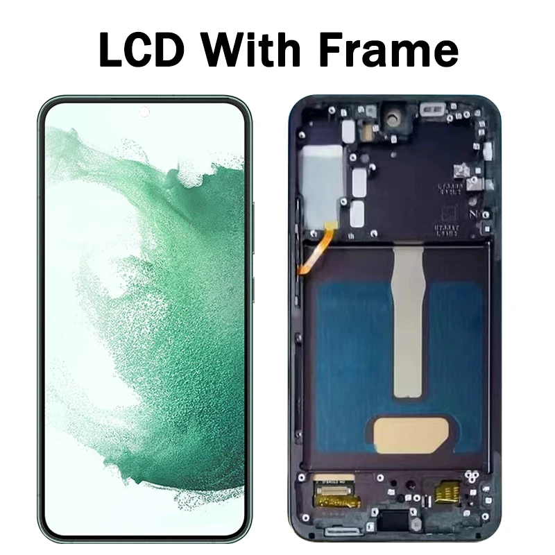 S22 Plus New Screen LCD For Samsung S22 Plus LCD Display For S901B S906B/DS LCD Touch Screen Replacement with Frame Assembly