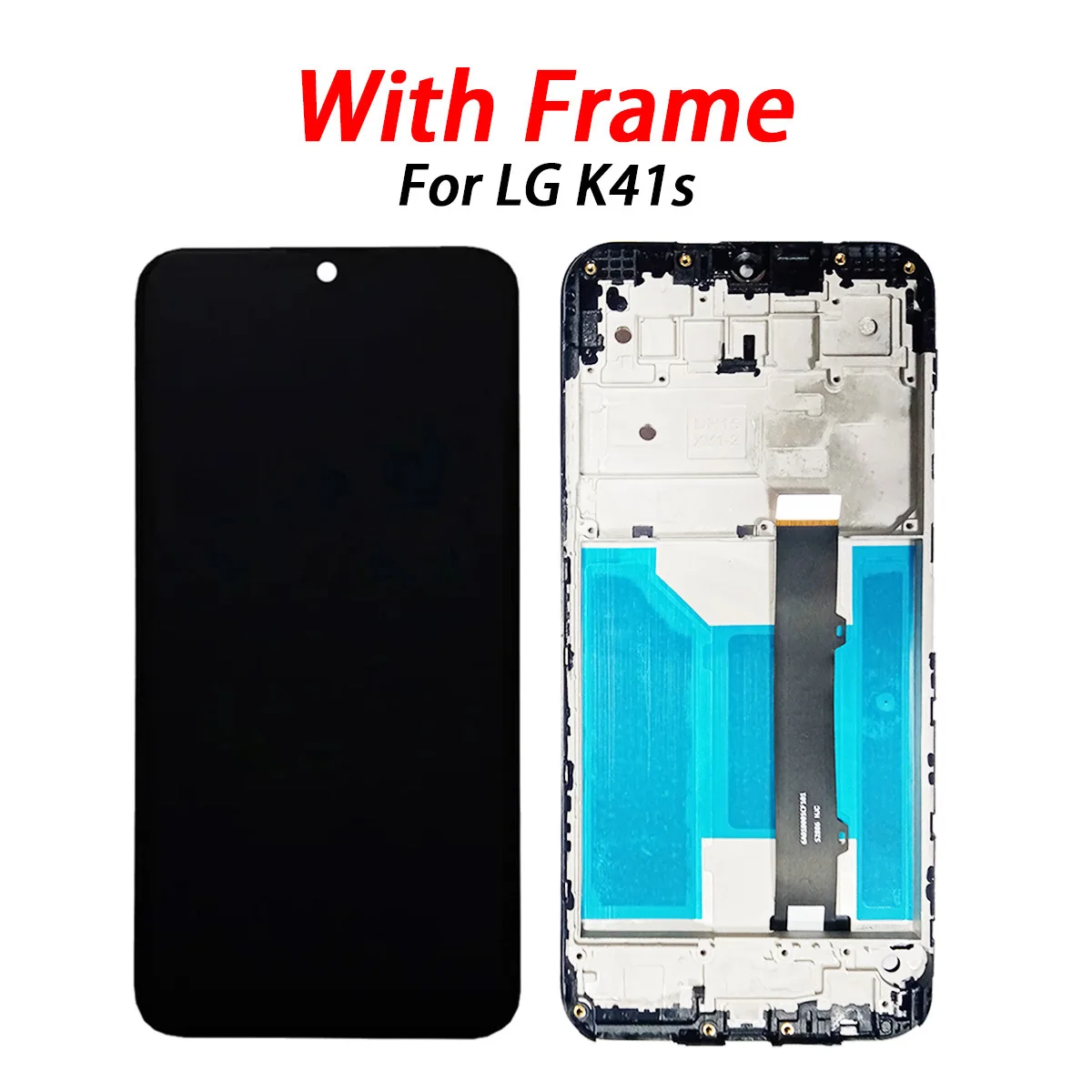 IPS For LG K41S LCD Display Touch Screen with frame Digitizer Assembly Replacement For LG K41S Display