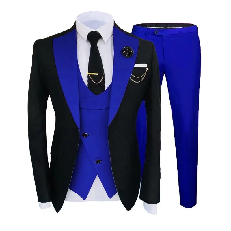 Trajes de tres piezas para hombres, trajes de negocios informales, Comercio Exterior, prefabricados