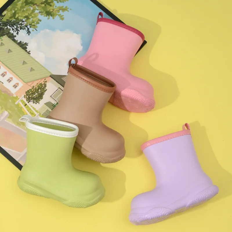 2026 Rain Boots For Children Fashion Cute Rubber Boots Boys And Girls Waterproof Rain Boots Lovely Cartoon Kids Rain Boots