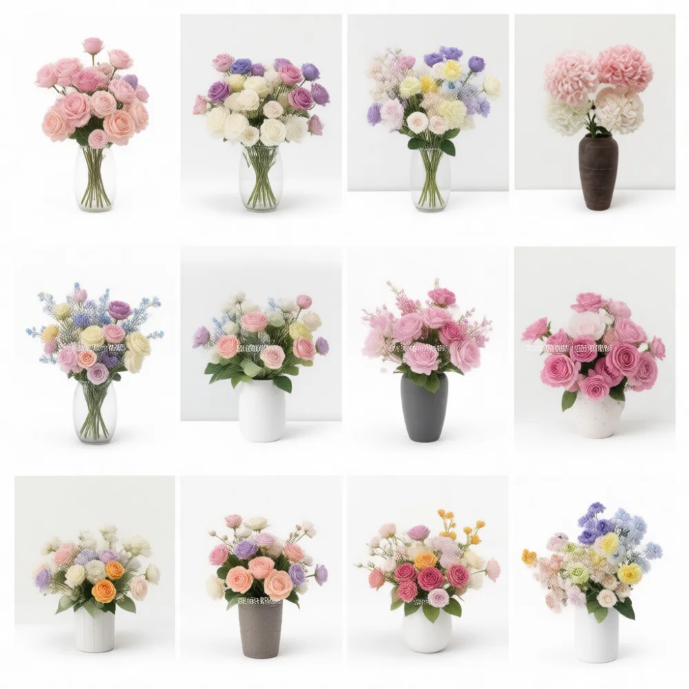 Buket Bunga Leci Mawar Sutra B - Home Decor Event ulasan dan harga