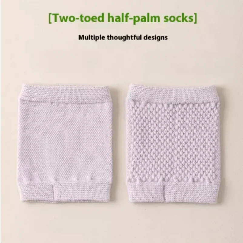 Zehensocken, dünne Sommer-Bootsocken, reine Baumwoll-High-Heels, Damen-Halbsocken, modische elastische Vorfußsocken, rutschfest – Detail 13