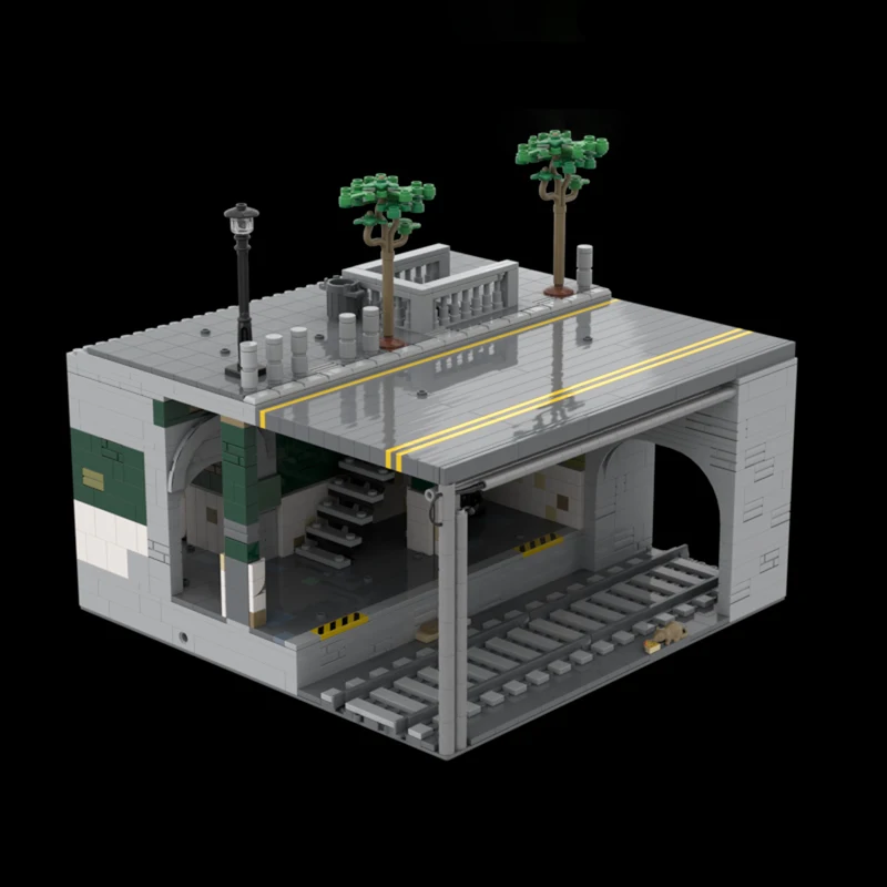 

1594pcs MOC New York Subway Station Architecture Model DIY Cityscape Building Blocks Set Advanced Collection Gift for Adult Fans