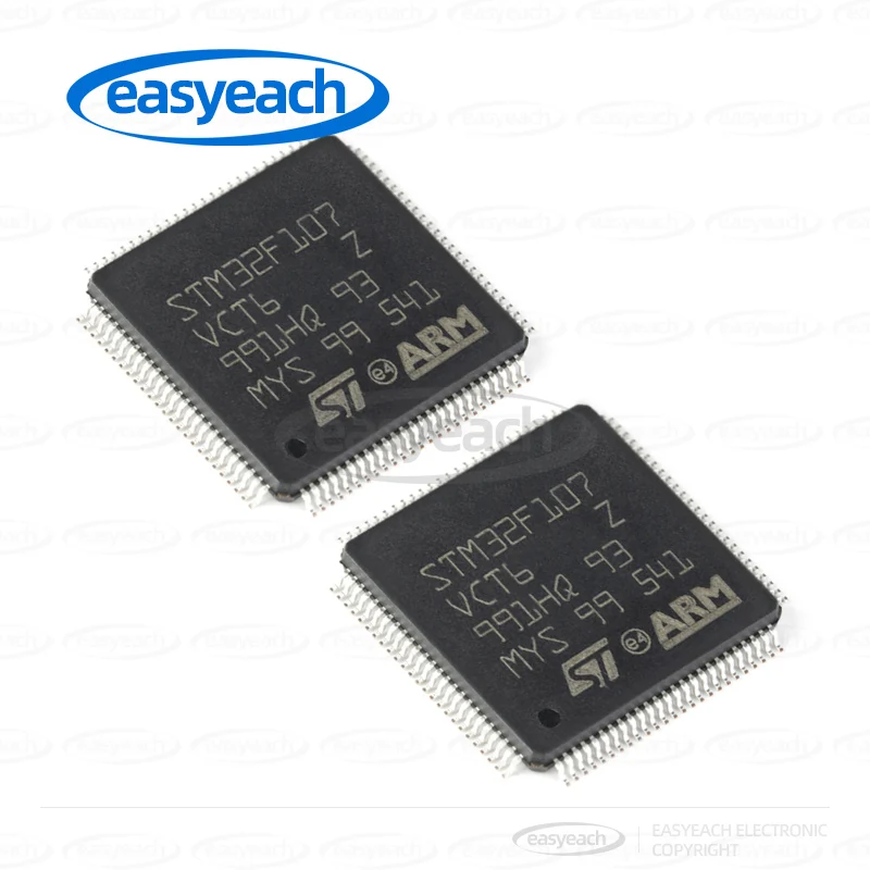 STM32F107VCT6 STMicroelectronics LQFP-100 ARM Cortex-M3 32 بت متحكم MCUs