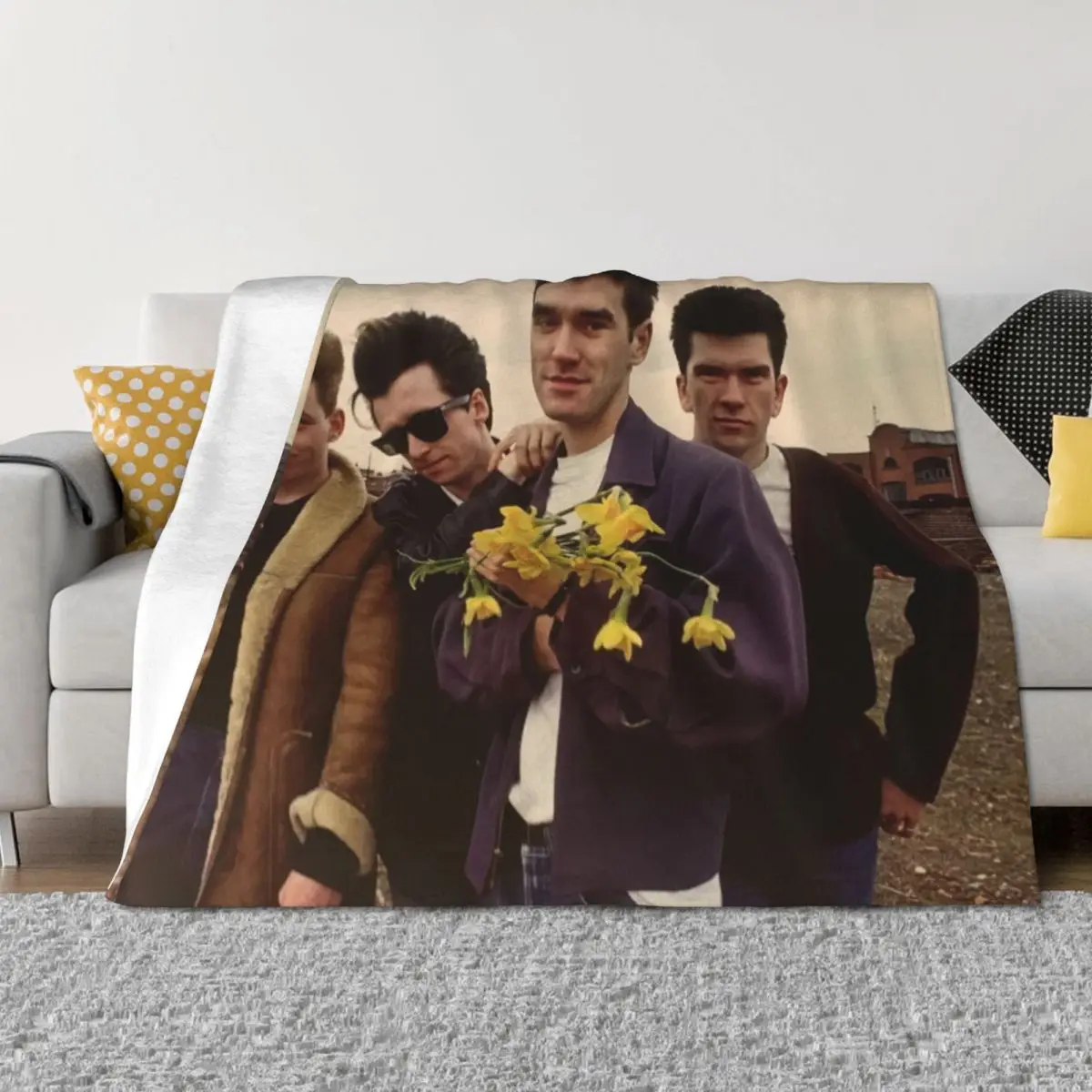 

flowers best friends Throw Blanket Vintage Sofa Soft Plaid Blankets For Baby Blankets