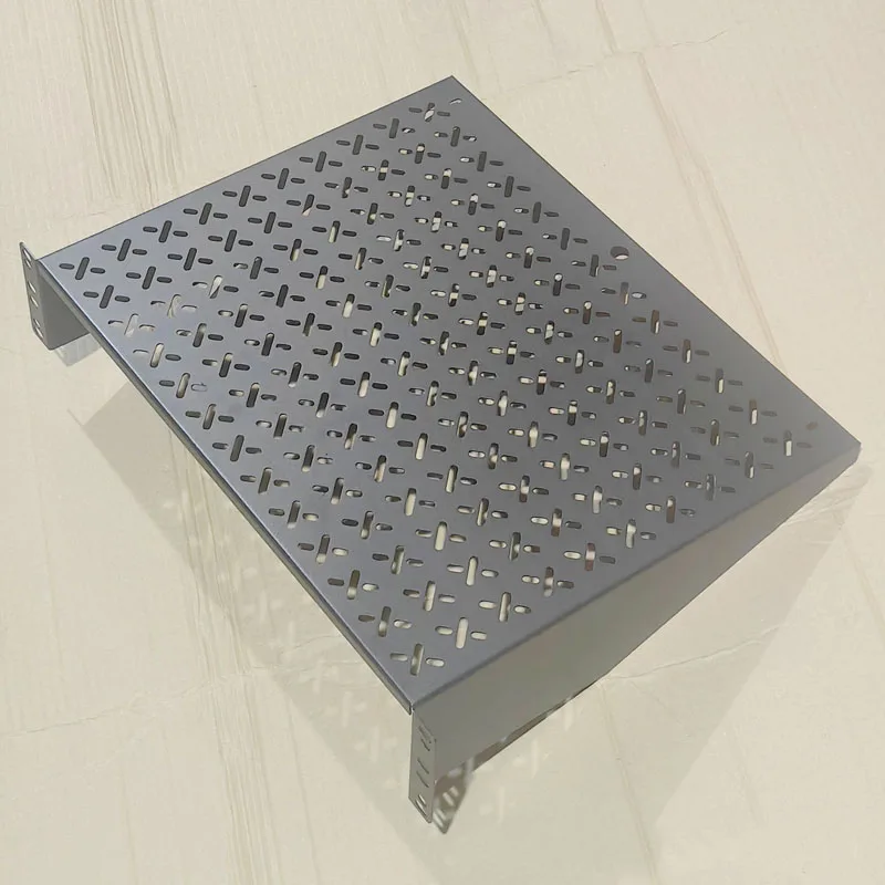 19-inch Standard 2U Shelf For Aviation Crates And Cabinets Network Rack-Mounted Divider Heat Dissipation Tray 1.2mm Thickness