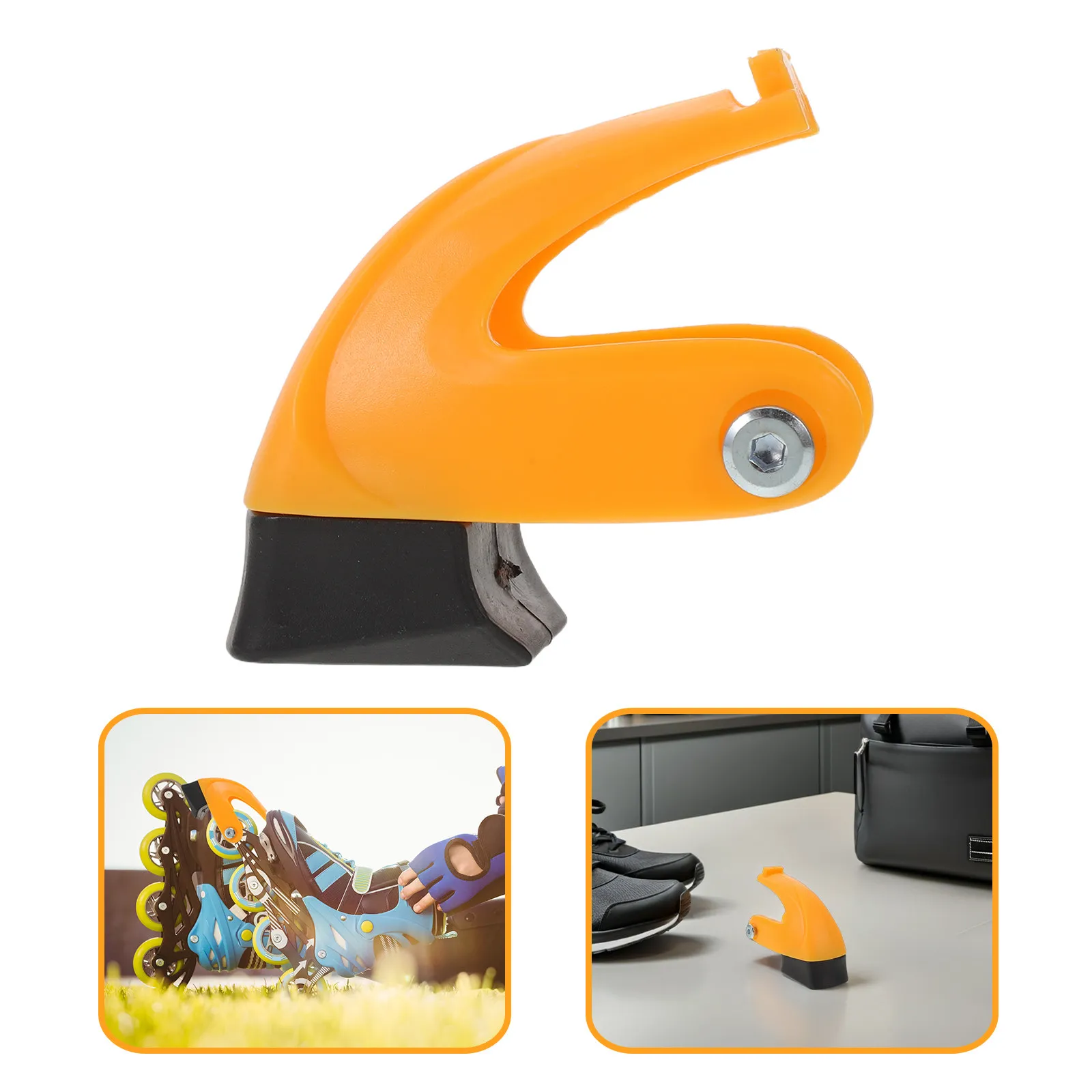 Heavy Duty Yellow Black Inline Skate Brake Replacement Outdoor Skating Safety Rear Heel Brake Pad Stopper Universal Inline Skate