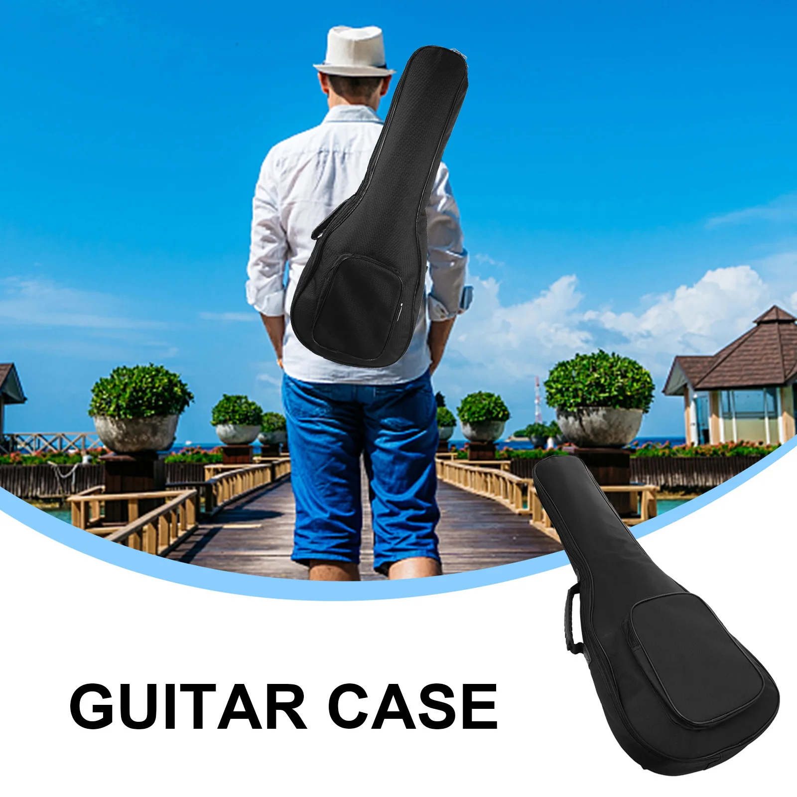 

1Pcs Ukulele Carry Bag Durable Thickened Protective Case Portable Shoulder Backpack Small Guitar Pouch Scratch Resistant