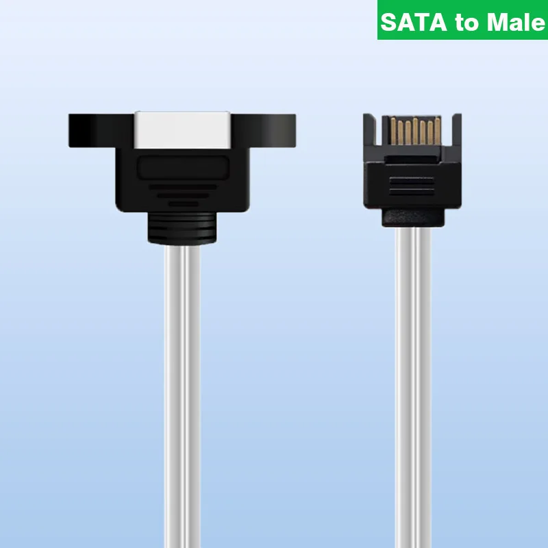 

Sata 3.0 Male-to-Male 7pin Data Extended Cable with Screw Holes External Wiring Mount 30cm