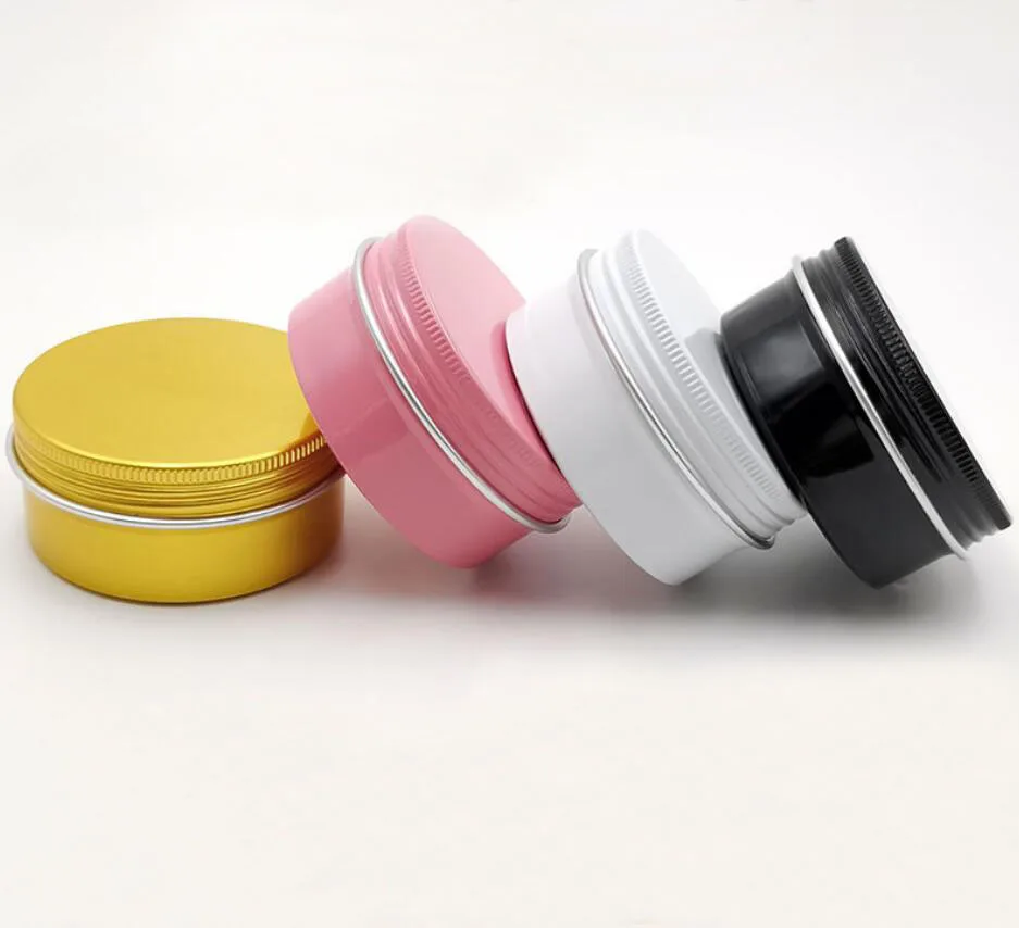 Pot en aluminium argenté 80G, bouteille en étain, masque, crème, gel pour le visage, hydratant, sérum, thé, gommage corporel, soins de la peau, emballage cosmétique