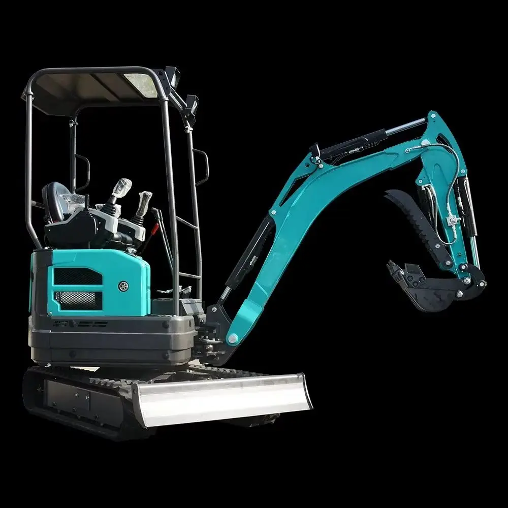Nicosail 1.8 Ton New Mini Garden Backhoe Digger Excavator with Rotary Arm Cheap Small Tracked Excavator Engine As Core Component