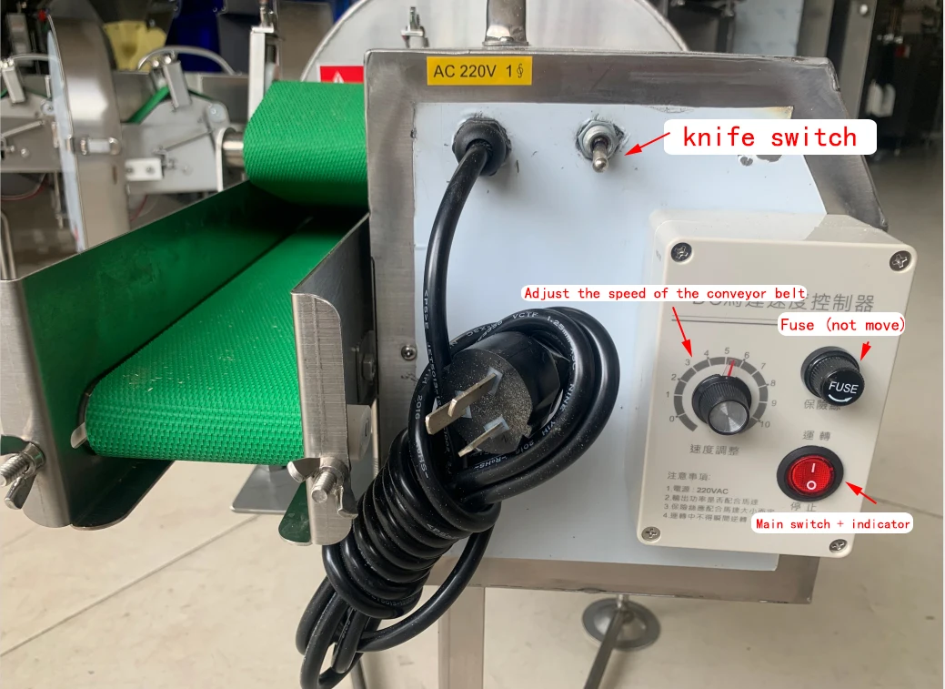 110V/60Hz/Single phase green onion cutting machine/ table top green pepper cutter machine