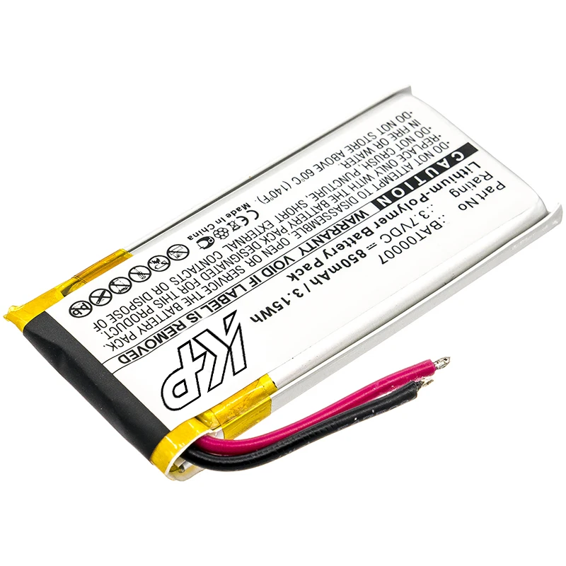 Replacement Battery for Cardo Scala Rider Packtalk,Packtalk Duo,SRPT0102,BAT00007,Wireless Headset-850mAh