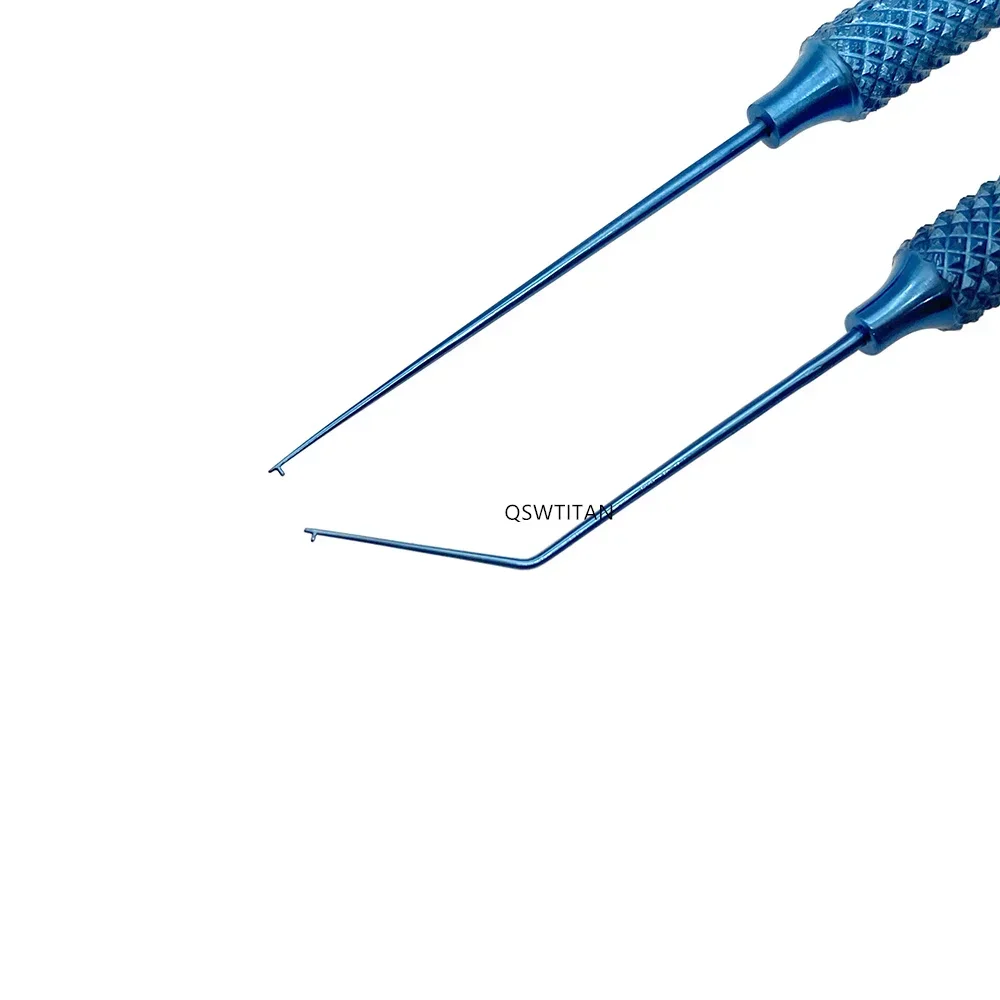 Eyelid Tools 1pcs Lens Manipulator loL Hook  0.15mm T-shaped Tip 1pc Titanium Ophthalmic Eyelid Surgical Instruments