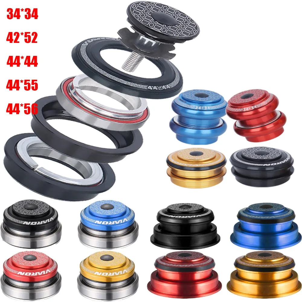 AliExpress NONE VIARON MTB Bicycle Headset Bearing Frame Head Tube Accessories Bicycle Parts 34MM Sealed Bearing 44MM Semi-integrated Headsets