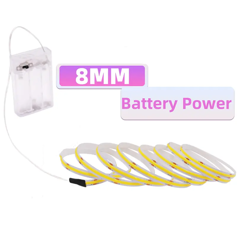 5V 3mm 5mm 8mm COB LED Strip Lights USB Motion Sensor Battery Powered 320LEDs/M Flexible Tape Cabinet Kitchen Night Light Decor - Image 13