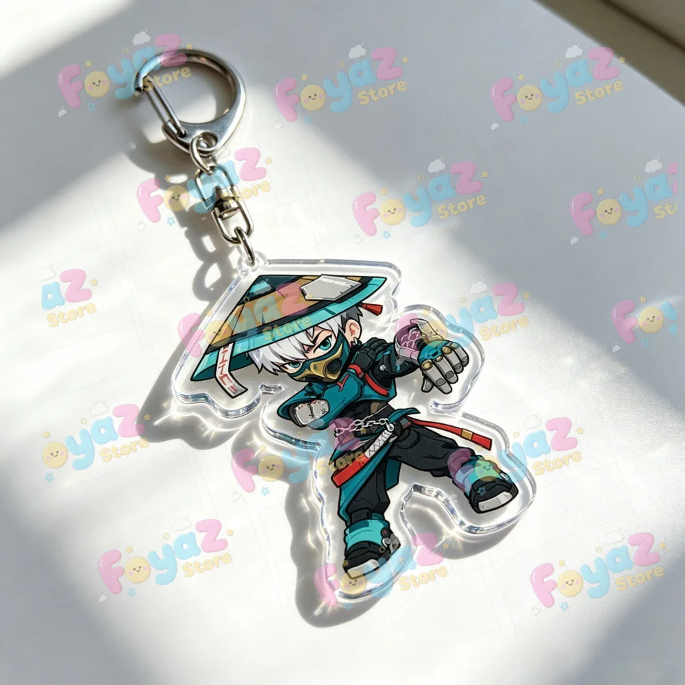 Overwatch Cartoon Chibi Keychain Accessories Bag Game Keyrings Jewelry Manga Fans Gifts view 5