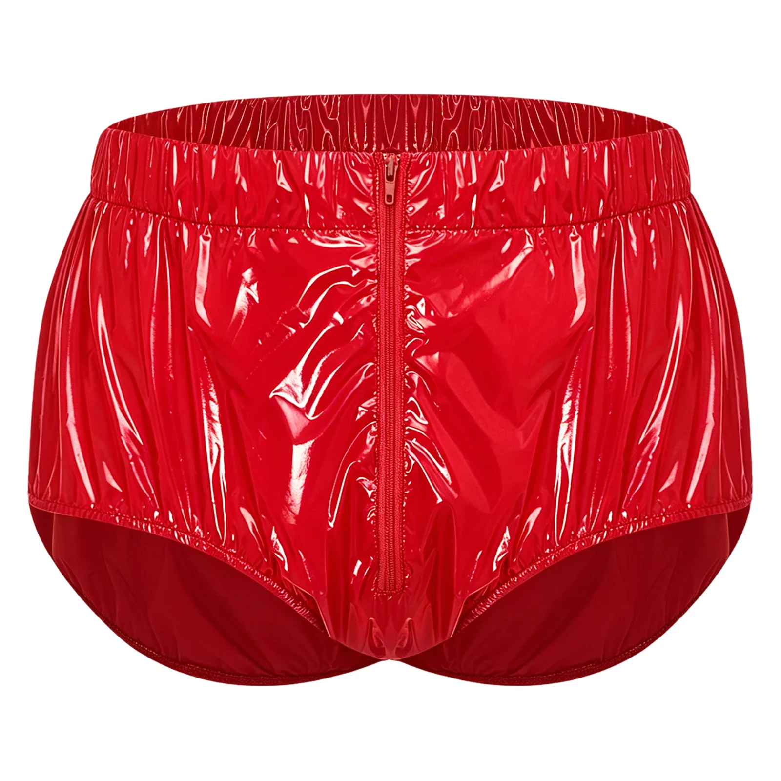 Men's Swimsuit Waterproof Diaper Cover Underwear Front Zipper Leakproof Briefs Swimwear Adaptive Special Needs Panties Shorts