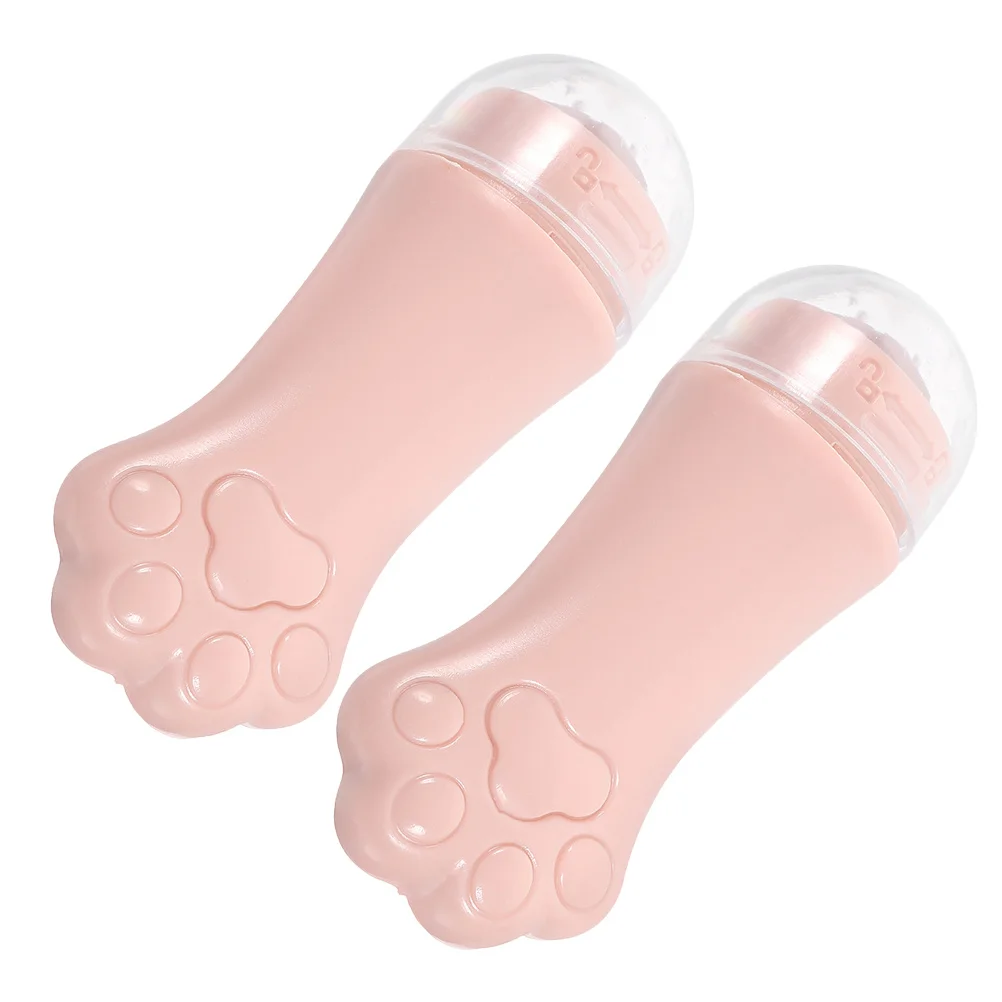 Herramientas de masaje Facial para mujer, masajeador Facial portátil, rodillo para el cuidado de la piel, potenciador de elasticidad, herramienta de masaje Facial, rodillo hinchable, 2 uds.