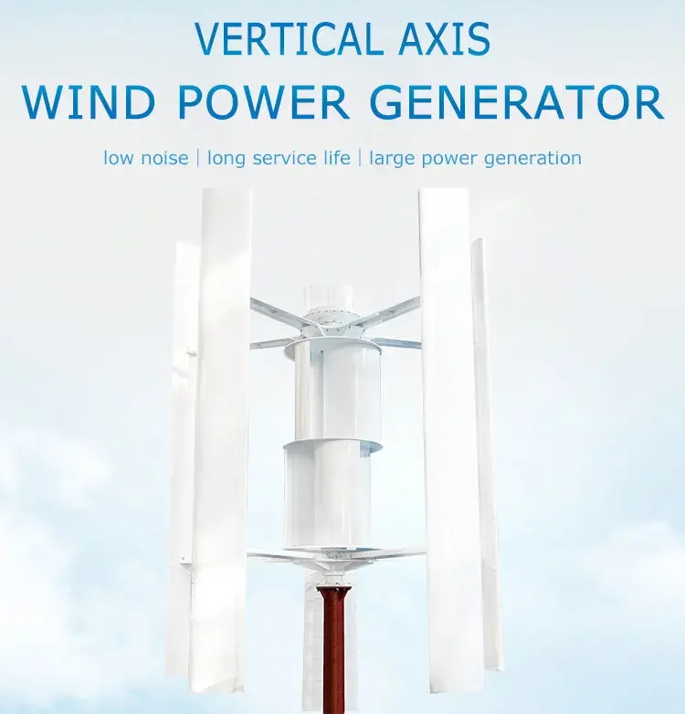 48v/96v Sistema di energia alternativa a basso rumore Potenza elicoidale Asse verticale Turbina eolica Generatore di turbina eolica 3000w 2000w