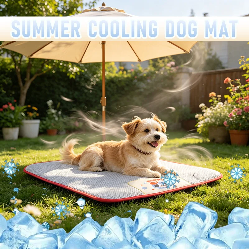 

2026 New Summer Pet Cooling Mat Icy Rattan Mat Soft Breathable Sleeping Pad Anti Scratch Bite Resistant Cushion for Dog Cat Use