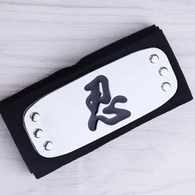 Bandai Naruto Sasuke Stirnband, Rebell Ninja Konoha, schützendes Stirnband, Kakashi Bandana, Cosplay, Anime, Kostümzubehör, Geschenk, Spielzeug